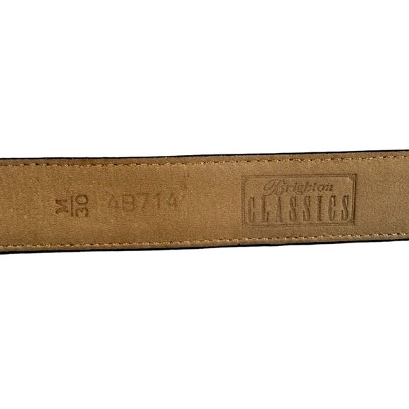 Brighton Classics Women's Black Lizard Crocodile Leather 4B714 Size Medium (30) - Picture 5 of 5